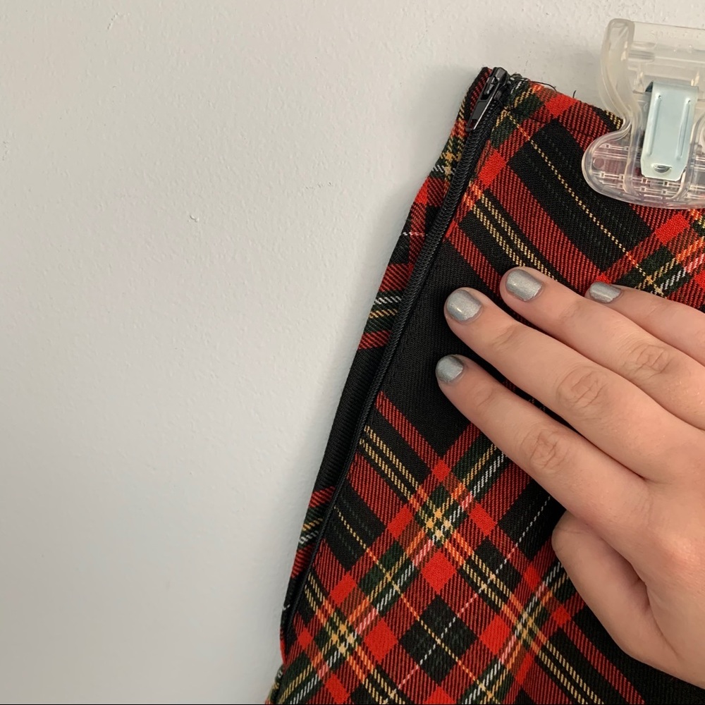 Vintage y2k pink plaid mini skirt - Picture 5 of 5